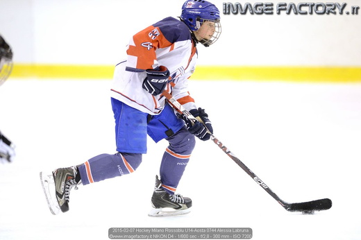 2015-02-07 Hockey Milano Rossoblu U14-Aosta 0744 Alessia Labruna
